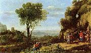 Claude Lorrain Landscape with David at the Cave of Adullam oil painting artist